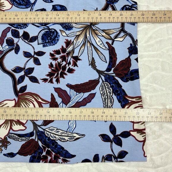 Talbots Ottoman Square Neck Shell Sleeveless Verdant Botanical Ribbed Women’s XL - Picture 4 of 7